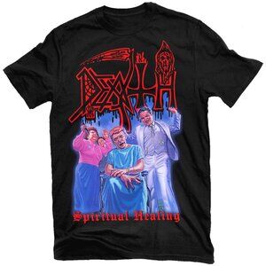 Death Spiritual Healing Graphic Band T-Shirt Vintage Metal Tee 87